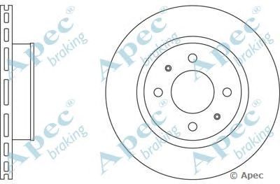 APEC BRAKING dsk2543 -  Тормозной диск
